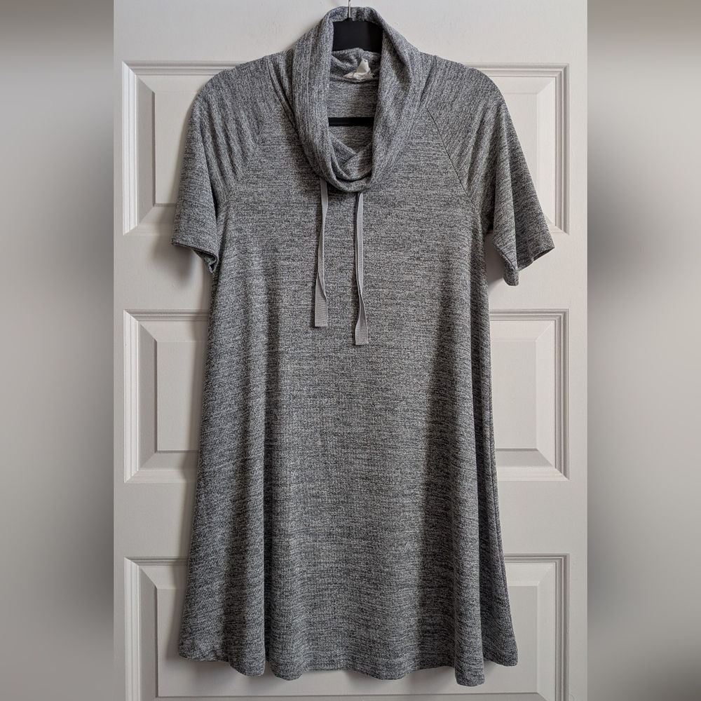 Loft Outlet Cowl-Neck Short Sleeve Dress